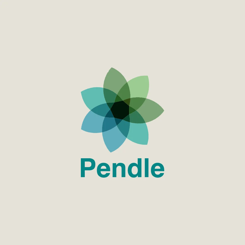 The stacked Pendle logo: the flower above the name, on cream.
